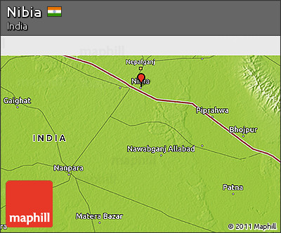 Physical 3D Map of Nibia