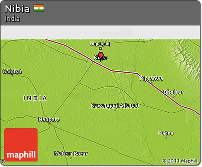 Physical 3D Map of Nibia