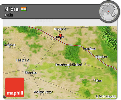 Satellite 3D Map of Nibia
