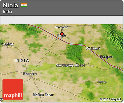 Satellite 3D Map of Nibia