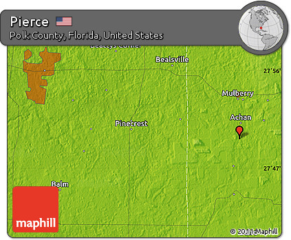 Physical Map of Pierce