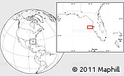 Blank Location Map of the area around 27° 48' 57" N, 83° 13' 29" W