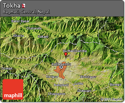 Satellite 3D Map of Tokha