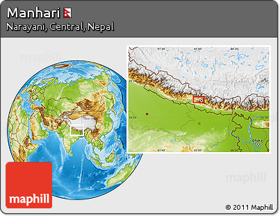 Physical Location Map of Manhari