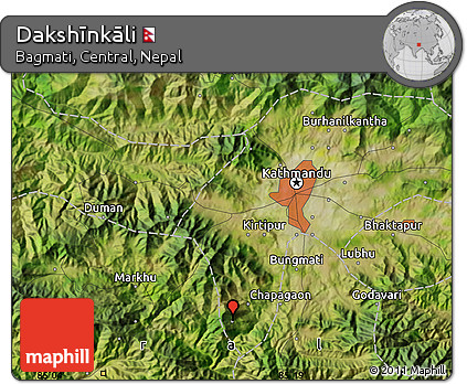 Satellite Map of Dakshīnkāli