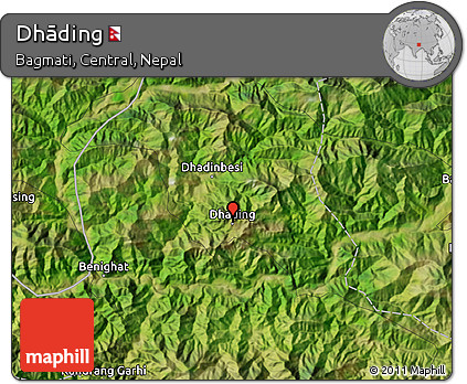 Satellite Map of Dhāding