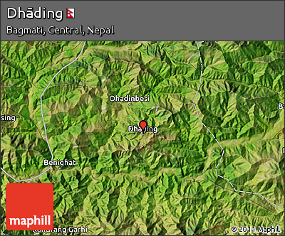 Satellite Map of Dhāding