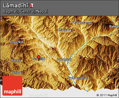 Physical 3D Map of Lāmadīhī