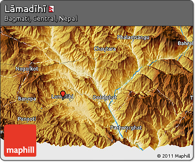 Physical 3D Map of Lāmadīhī