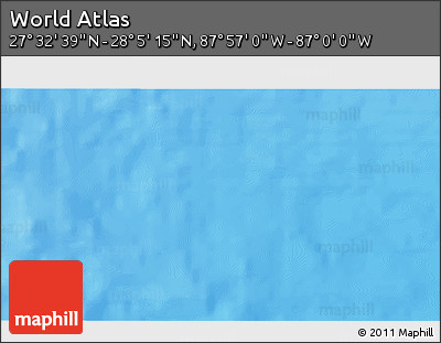 Physical 3D Map of the Area around 27° 48' 57" N, 87° 28' 29" W