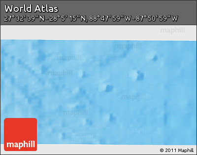 Physical 3D Map of the Area around 27° 48' 57" N, 88° 19' 29" W