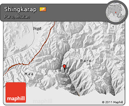 Physical 3D Map of Shingkarap