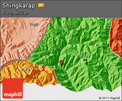 Political 3D Map of Shingkarap