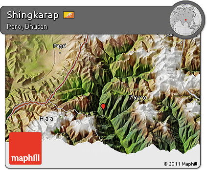 Satellite 3D Map of Shingkarap