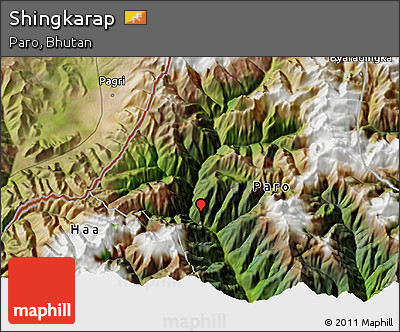 Satellite 3D Map of Shingkarap