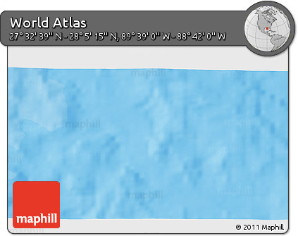 Political 3D Map of the Area around 27° 48' 57" N, 89° 10' 30" W
