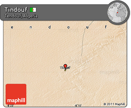 Satellite Map of Tindouf