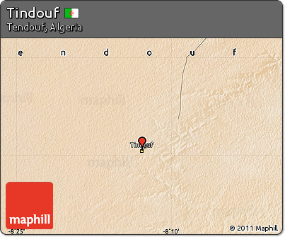 Satellite Map of Tindouf