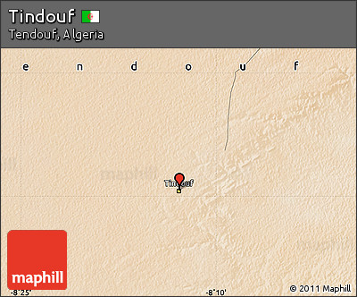 Satellite Map of Tindouf