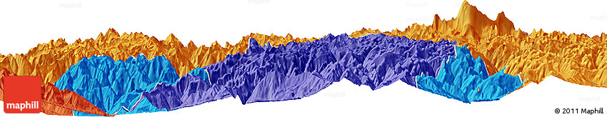 Political Horizon Map of the Area around 27° 48' 57" N, 90° 10' 30" E