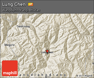 Shaded Relief Map of Lung Chen