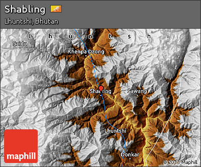 Physical Map of Shabling
