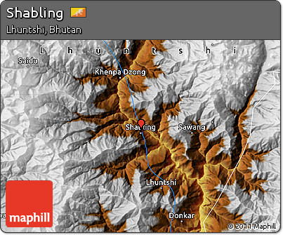 Physical Map of Shabling