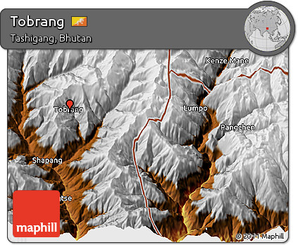 Physical 3D Map of Tobrang