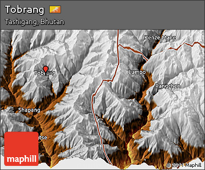 Physical 3D Map of Tobrang