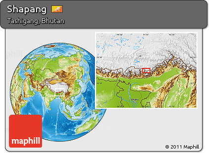 Physical Location Map of Shapang