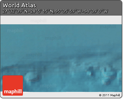 Satellite 3D Map of the Area around 27° 48' 57" N, 95° 7' 30" W