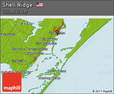 Physical 3D Map of Shell Ridge