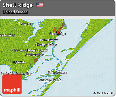 Physical 3D Map of Shell Ridge