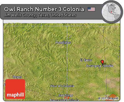 Satellite 3D Map of Owl Ranch Number 3 Colonia