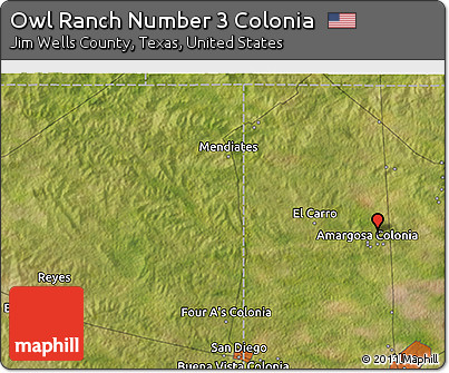 Satellite 3D Map of Owl Ranch Number 3 Colonia