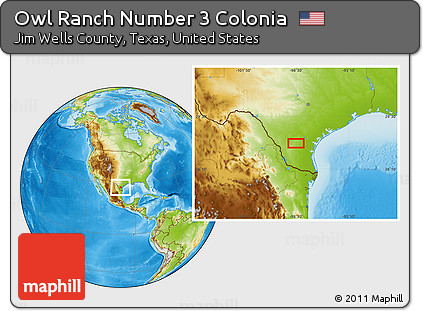 Physical Location Map of Owl Ranch Number 3 Colonia