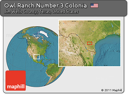 Satellite Location Map of Owl Ranch Number 3 Colonia