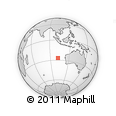 Outline Map of the Area around 27° 0' 12" S, 102° 4' 29" E, rectangular outline