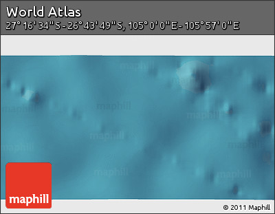 Satellite 3D Map of the Area around 27° 0' 12" S, 105° 28' 29" E