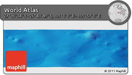 Political Panoramic Map of the Area around 27° 0' 12" S, 105° 28' 29" E