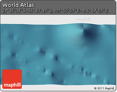 Satellite 3D Map of the Area around 27° 0' 12" S, 106° 19' 29" E