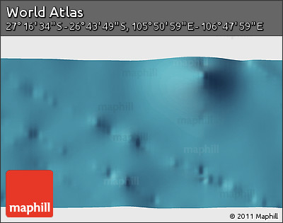 Satellite 3D Map of the Area around 27° 0' 12" S, 106° 19' 29" E