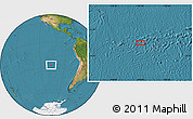 Satellite Location Map of the area around 27° 0' 12" S, 107° 1' 30" W