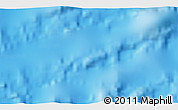 Physical 3D Map of the area around 27° 0' 12" S, 107° 52' 30" W