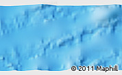 Shaded Relief 3D Map of the area around 27° 0' 12" S, 107° 52' 30" W