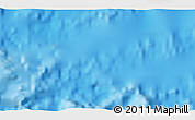 Physical 3D Map of the area around 27° 0' 12" S, 108° 43' 29" W