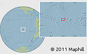 Savanna Style Location Map of the area around 27° 0' 12" S, 111° 16' 30" W, hill shading