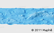 Physical Panoramic Map of the area around 27° 0' 12" S, 111° 16' 30" W