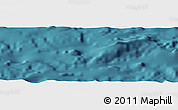 Satellite Panoramic Map of the area around 27° 0' 12" S, 111° 16' 30" W