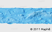 Shaded Relief Panoramic Map of the area around 27° 0' 12" S, 111° 16' 30" W